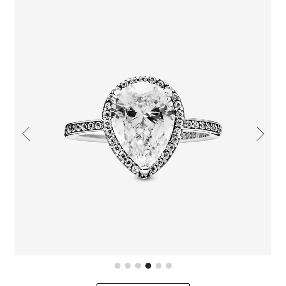 Pandora Teardrop Ring size 56 7.5